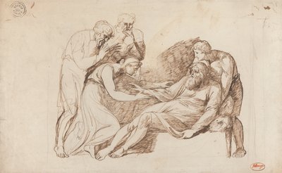 Lear Awakened by Cordelia by George Romney